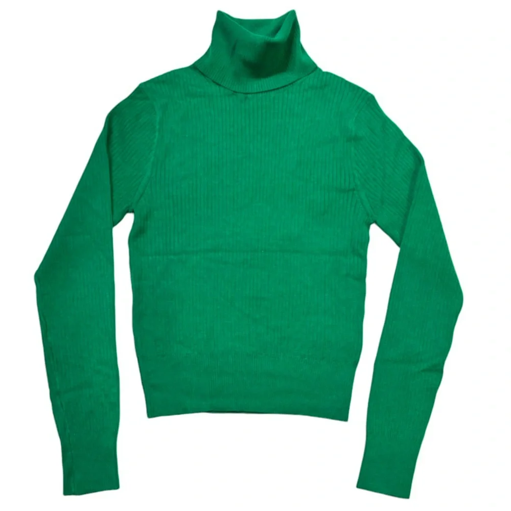 J. Crew Tencel Lyocell-Blend Ribbed Turtleneck Sweater